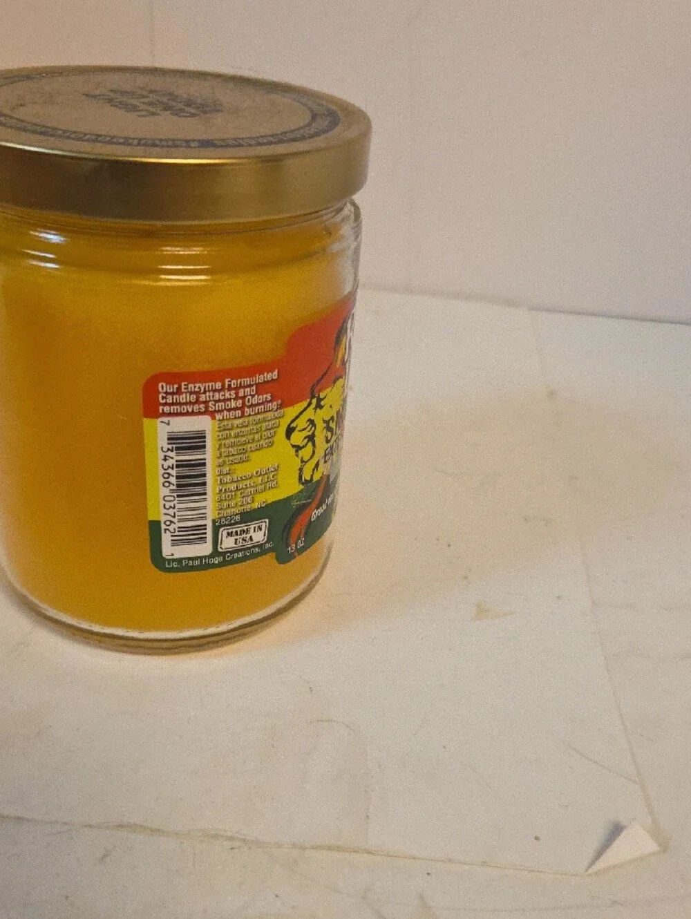 Smoke Odor Exterminator Candle - Yellow